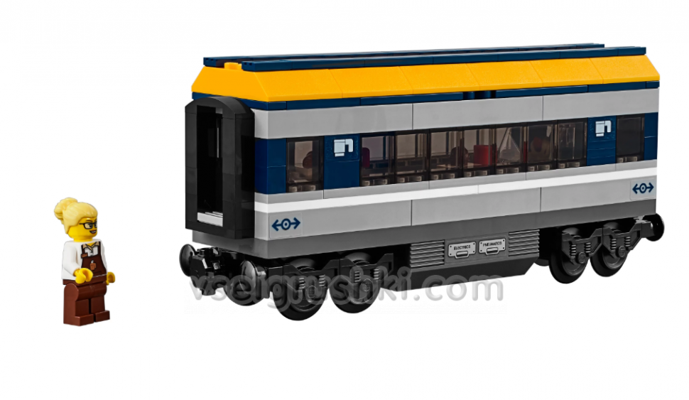 Электромеханический конструктор Cities «Пассажирский поезд», радиоуправляемый