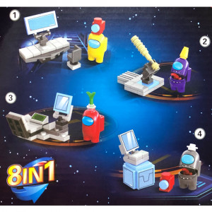 Конструктор Among Us Амонг Ас: набор 8 шт. в упаковке