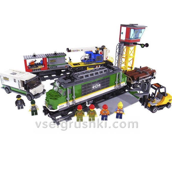 Электромеханический конструктор Cities «Товарный поезд», радиоуправляемый