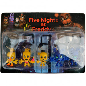 Набор 5 брелков «Пять ночей с Фредди»