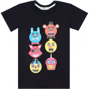 Футболка «5 ночей с Фредди» чёрная