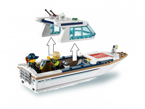 Конструктор Сити Cities «Яхта для дайвинга»