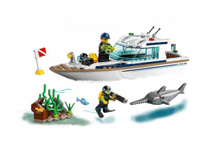 Конструктор Сити Cities «Яхта для дайвинга»