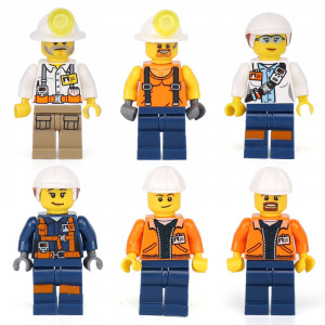 Конструктор Сити Cities «Шахта с золотом» + 6 минифигурок