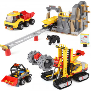 Конструктор Сити Cities «Шахта с золотом» + 6 минифигурок