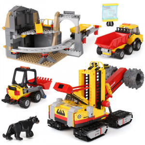 Конструктор Сити Cities «Шахта с золотом» + 6 минифигурок