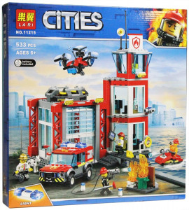 Конструктор Сити Cities «Пожарное депо»