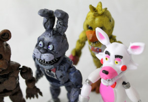 Набор 6 фигурок «5 ночей Фредди» со светом, 14—16 cм