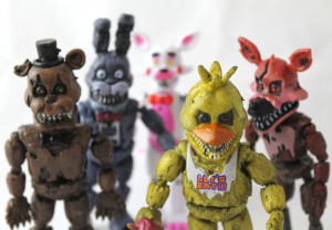 Набор 6 фигурок «5 ночей Фредди» со светом, 14—16 cм