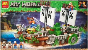 Конструктор Майнкрафт My World Minecraft «Корабль: Битва на реке» 11139