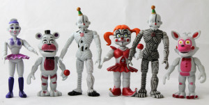 Набор 6 фигурок «5 ночей Фредди Sister location», 10—13 см