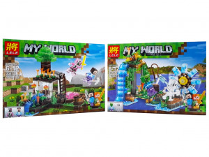 Конструктор Майнкрафт My World Minecraft «Нападение на ферму 2 в 1»