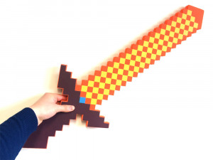 Огненный меч (пенный наполнитель) Minecraft