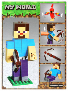 Конструктор Майнкрафт My World Minecraft «Стив с попугаем»