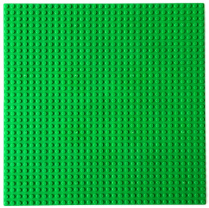 Строительная пластина для конструкторов 25,5 x 25,5 см, зелёная