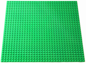 Строительная пластина для конструкторов 25,5 x 25,5 см, зелёная