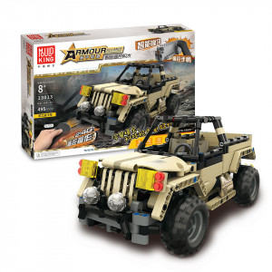 Радиоуправляемый конструктор Mould King Аrmour Аlliance «Военный джип»