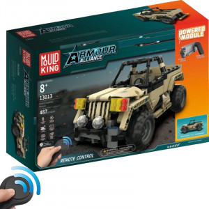Радиоуправляемый конструктор Mould King Аrmour Аlliance «Военный джип»