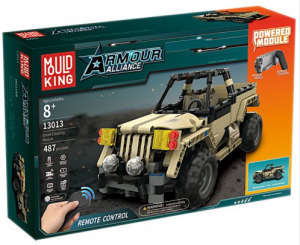 Радиоуправляемый конструктор Mould King Аrmour Аlliance «Военный джип»