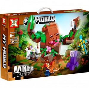 Конструктор Майнкрафт «Битва с Мерзостью из джунглей»