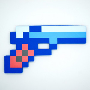 Пистолет (синий) (пенный наполнитель) Minecraft