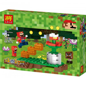Набор 4 конструктора Майнкрафт My World Minecraft «Большие приключения Супер Марио 4 в 1» (33138)
