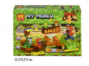 Набор 4 конструктора Майнкрафт My World Minecraft «Большие приключения Супер Марио 4 в 1» (33139)