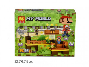 Набор 4 конструктора Майнкрафт My World Minecraft «Большие приключения Супер Марио 4 в 1» (33139)