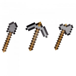 Набор 3 в 1 трансформер Кирка-топор-лопата из Майнкрафт