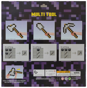 Набор 3 в 1 трансформер Кирка-топор-лопата из Майнкрафт