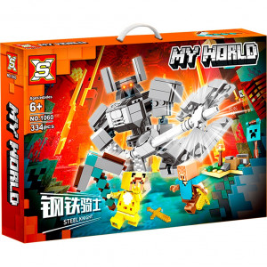 Конструктор Майнкрафт «Битва с Железным рыцарем»