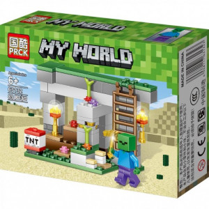 Конструктор Майнкрафт 4 в 1 "Бой с зомби"