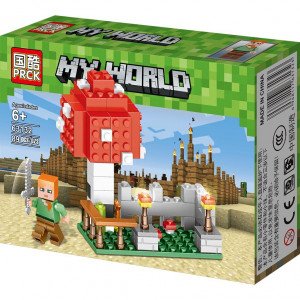 Конструктор Майнкрафт 4 в 1 "Бой с зомби"