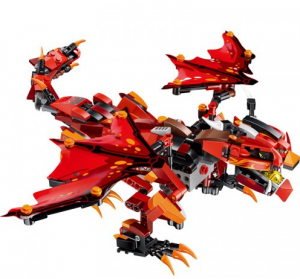 Радиоуправляемый конструктор Mould King  Gongfu king «Боевой красный дракон»