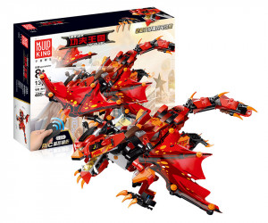 Радиоуправляемый конструктор Mould King  Gongfu king «Боевой красный дракон»