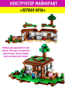 Конструктор Майнкрафт My World Minecraft «Первая ночь»