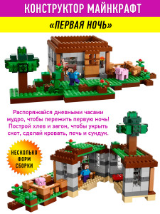 Конструктор Майнкрафт My World Minecraft «Первая ночь»
