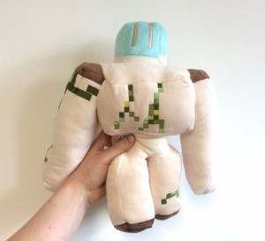 Мягкая игрушка плюшевый Железный Голем Minecraft, 32 см