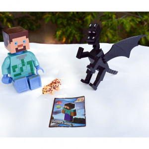 Набор Майнкрафт «Стив с драконом» большие