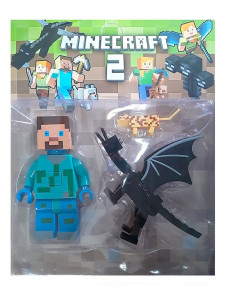 Набор Майнкрафт «Стив с драконом» большие