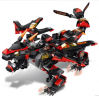 Радиоуправляемый конструктор Mould King Gongfu king «Каменный красно-чёрный дракон»