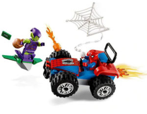 Конструктор Spider Hero «Автомобильная погоня Человека-паука»
