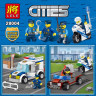 Набор 4 мини-конструктора Сити Cities «Полицейский пост»