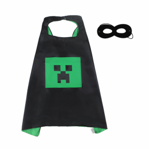 Плащ черный (полиэстер) Minecraft