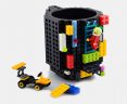 Кружка Build-on Brick Mug «Конструктор» с деталями, черная