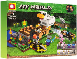 Конструктор Майнкрафт My World «Куриная ферма» DLP4001