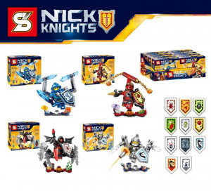 Набор 4 мини-конструктора Nick Knights «Рыцари 4 вида», сет #2