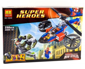 Конструктор Super Heroes «Спасательный вертолёт Человека-паука»
