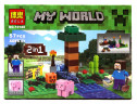 Конструктор Майнкрафт My World Minecraft «Стив с Поросёнком»