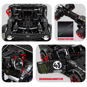Конструктор Mould King «Автомобиль Ford Mustang Hoonicorn: чёрный»